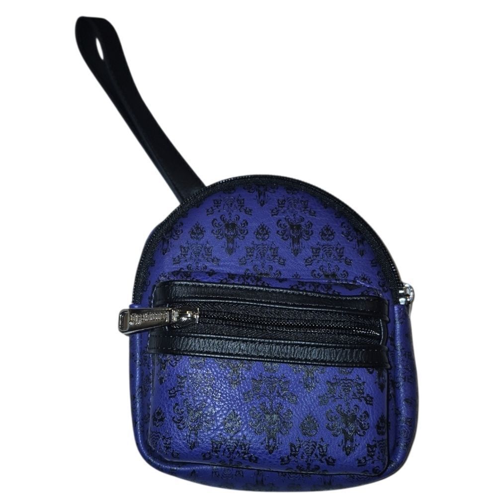 Loungefly Disney Parks Haunted Mansion Wristlet Bag Purple
